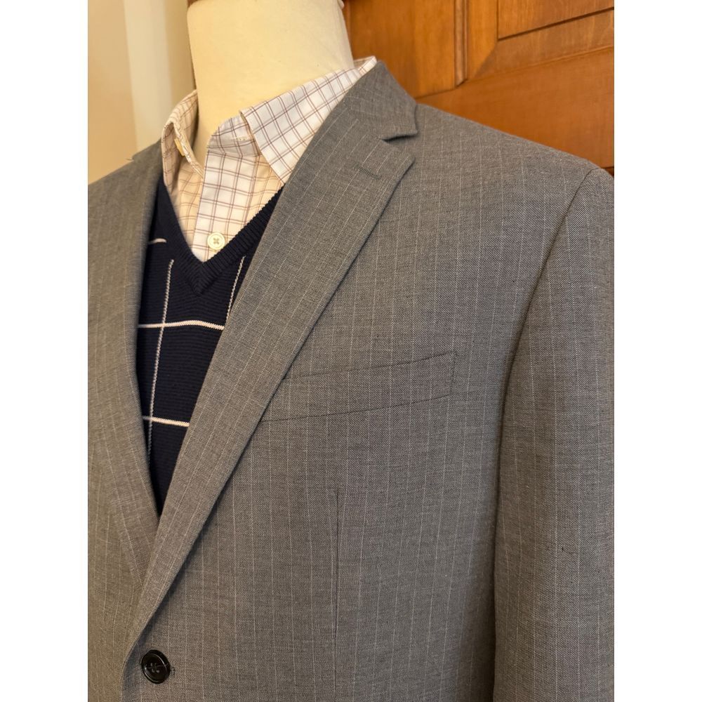 Banana Republic Sport Coat‎ Mens 44R Gray Slim Fit Business Casual Blazer Jacket